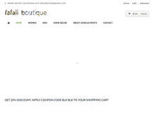 Tablet Screenshot of fafaliboutique.com